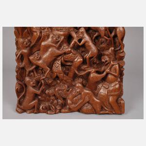 Reliefschnitzerei Bali