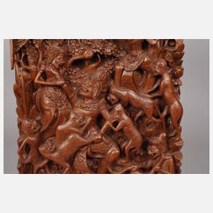 Reliefschnitzerei Bali