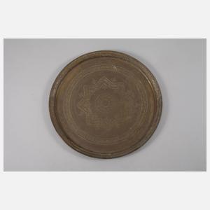 Drei maurische Messingtabletts