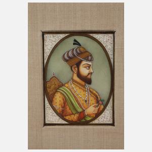 Paar Elfenbeinminiaturen