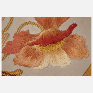 Stellschirm mit Stickerei