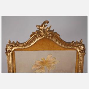 Stellschirm mit Stickerei