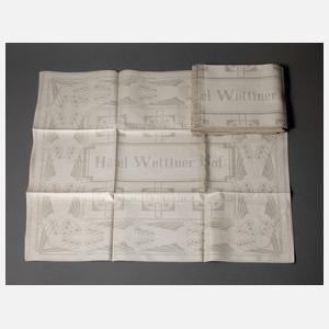 Elf Servietten Jugendstil