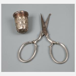 Kleines Necessaire Silber