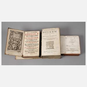 Drei Bücher antike Schriftsteller