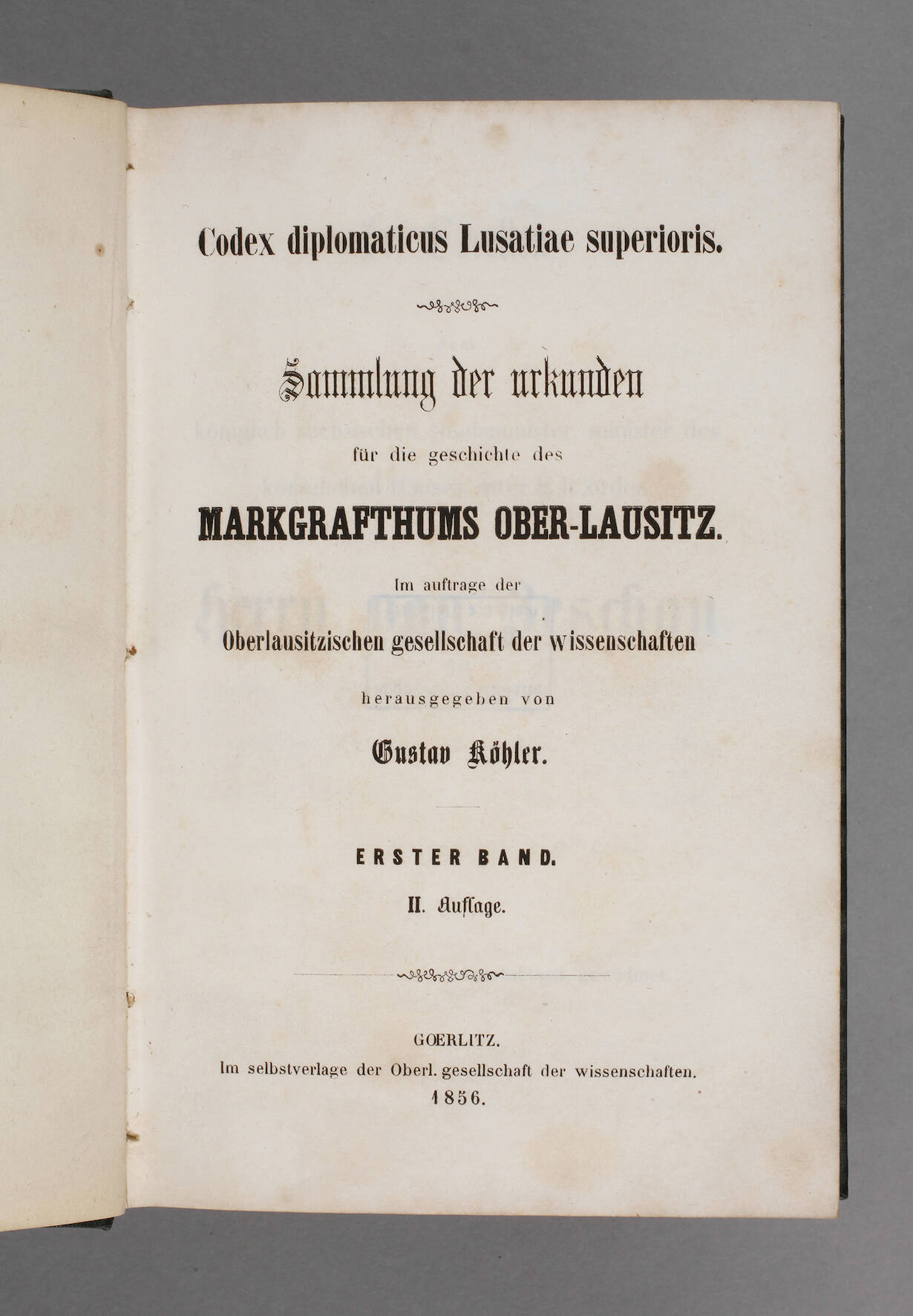 Codex diplomaticus Lusatiae superioris