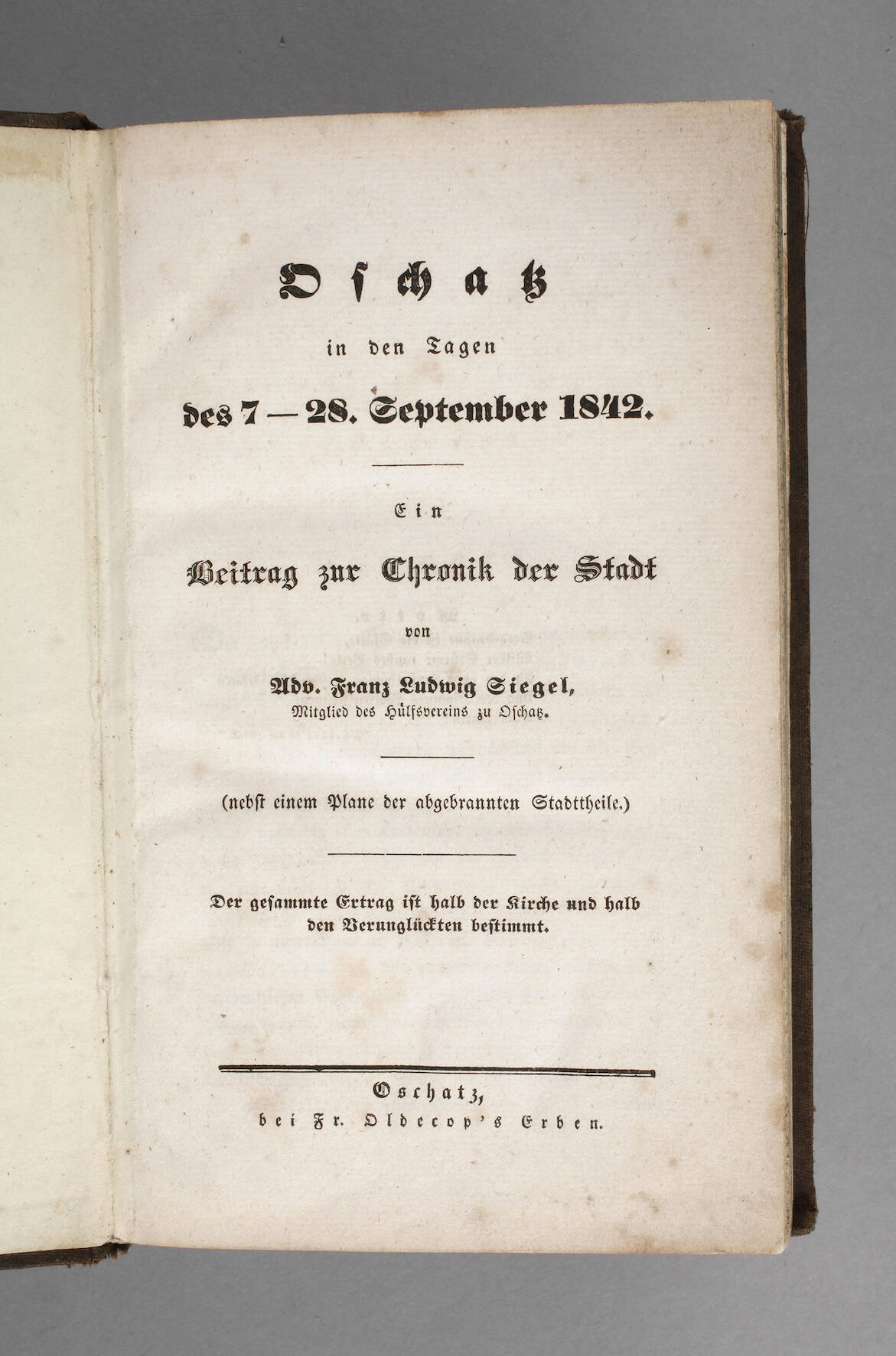 Oschatz in den Tagen des 7–28. September 1842