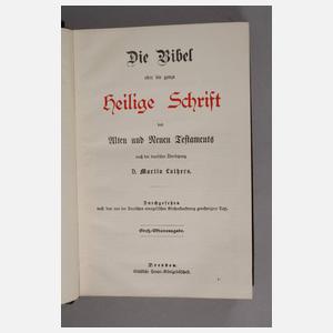 Bibel mit Jugendstileinband