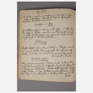 Handgeschriebenes Kochbuch 1896