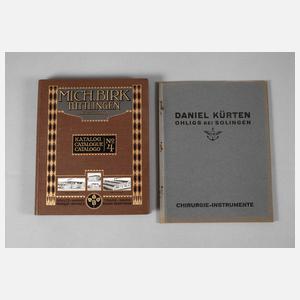 Zwei medizinische Kataloge