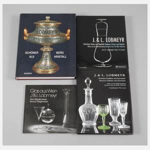 Lobmeyr, Vier Fachbücher Glaskunst