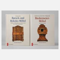 Paar Fachbücher Möbelgeschichte111