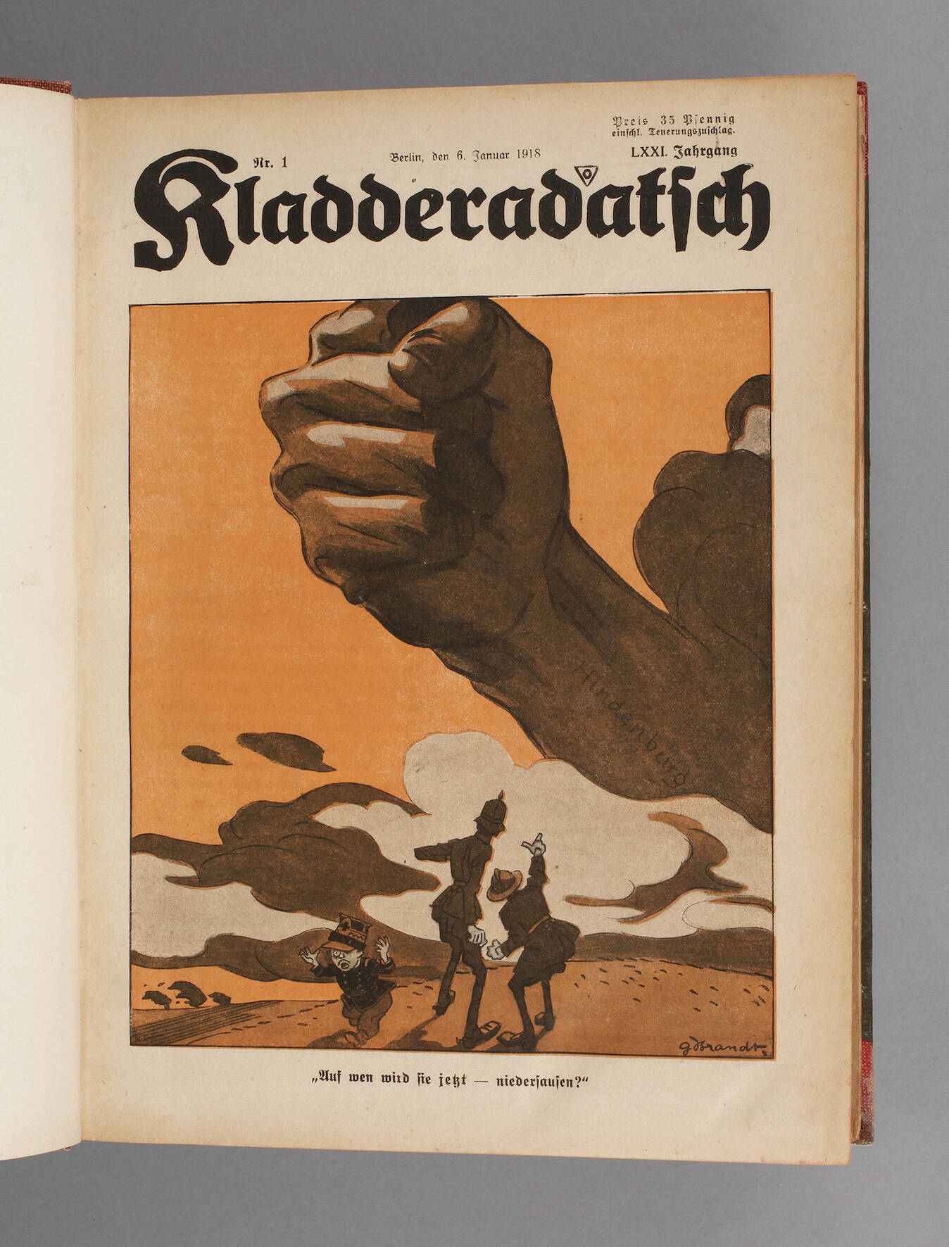 Zeitschrift Kladderadatsch 1918