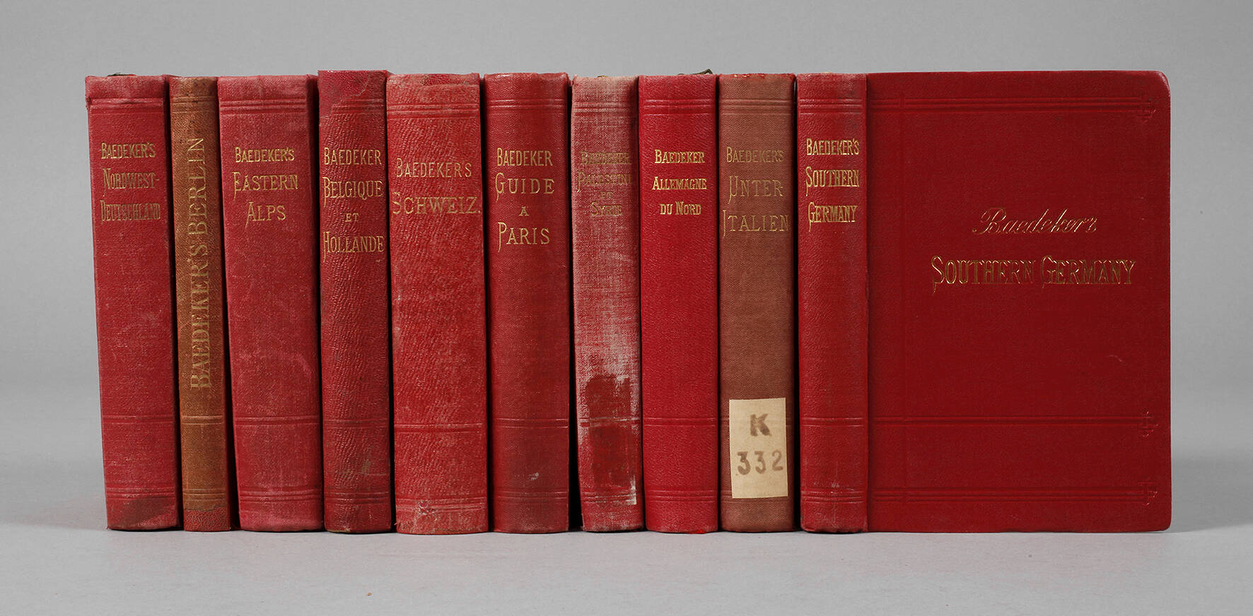 Konvolut Baedeker-Reiseführer