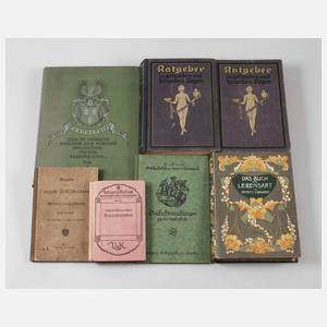 Konvolut Nachschlagewerke um 1900