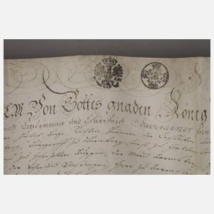 Lehnsbrief Halberstadt 1714