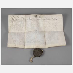 Lehnsbrief Halberstadt 1714