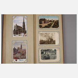 Paar Ansichtskartenalben Wien