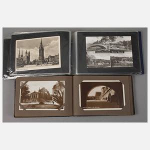 Konvolut Ansichtskartenalben Mitteldeutschland