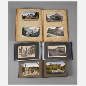 Konvolut Ansichtskartenalben Mitteldeutschland