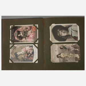 Paar Ansichtskartenalben