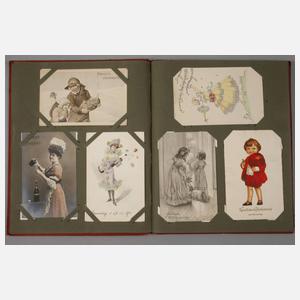 Paar Ansichtskartenalben