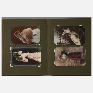 Paar Ansichtskartenalben