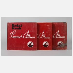 Drei Erdal Kwak Sammelalben