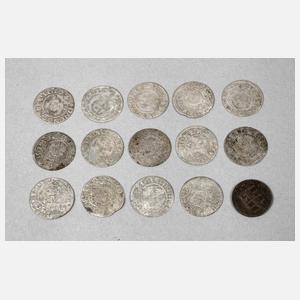 Konvolut Kleinmünzen Frühe Neuzeit