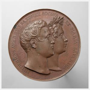Hochzeitsmedaille Sachsen 1833