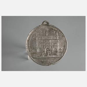 Zinnmedaille auf Blücher und Schwarzenberg 1814