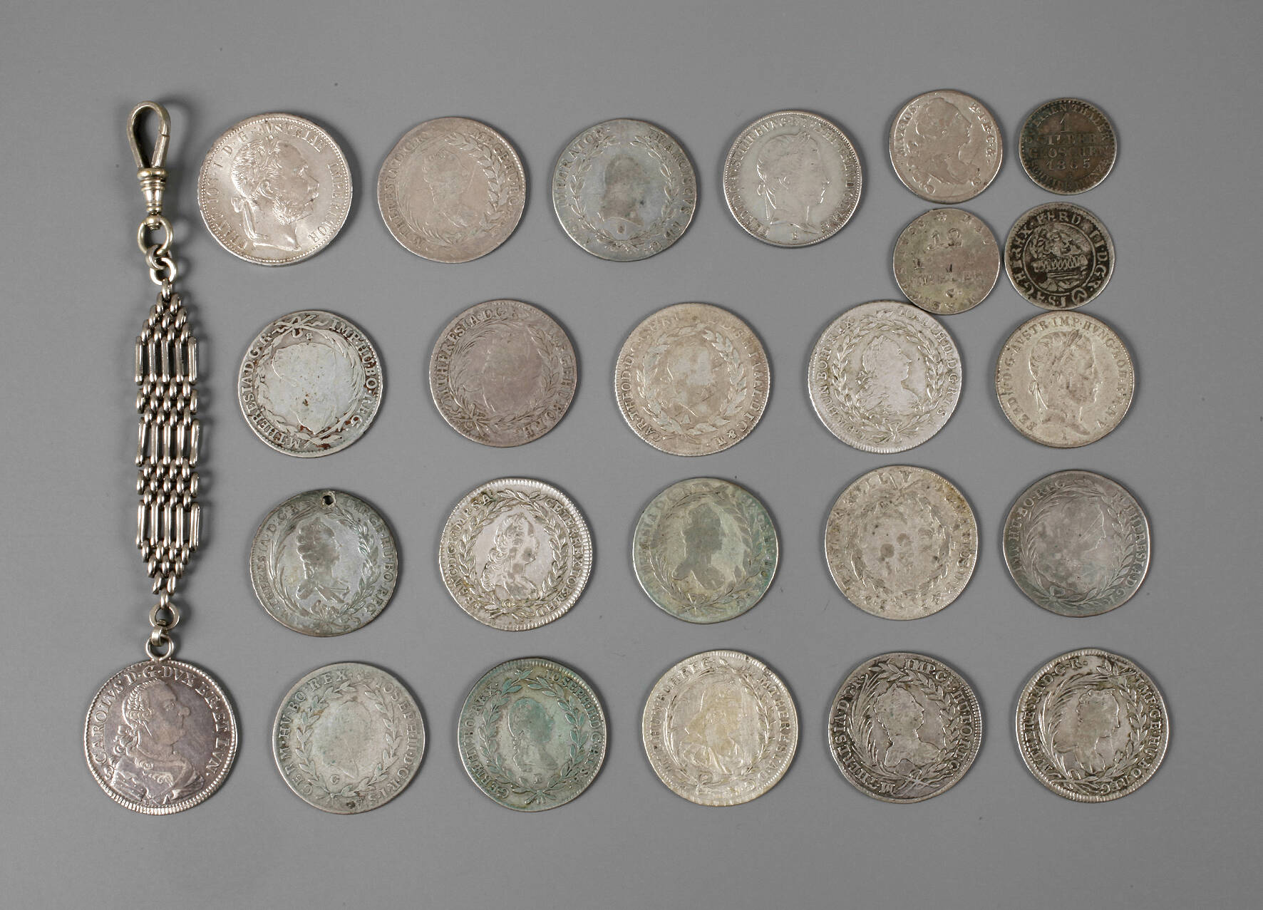 Konvolut Silbermünzen, meist Habsburg