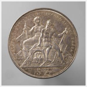 5 Francs Schweiz 1883
