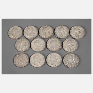 Konvolut 3 Mark Preußen