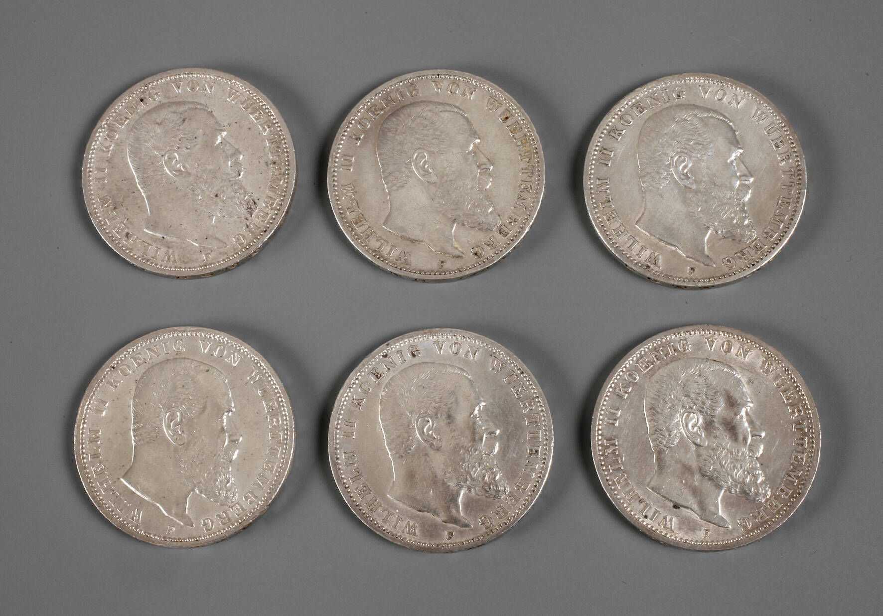 Konvolut 3 Mark Württemberg