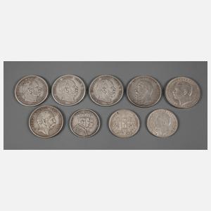 Konvolut Münzen Kaiserreich