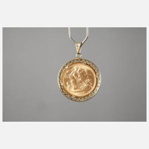 Münzanhänger Sovereign