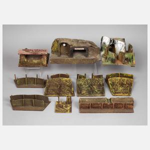 Konvolut Schützengräben und Unterstände