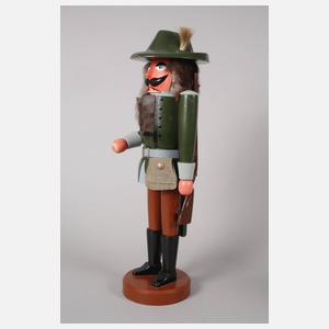 Zwei Nussknacker als Jäger