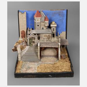 Christbaumständer mit Krippe und Spielwerk