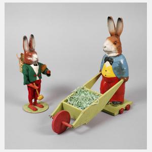 Zwei Osterhasen als Candybox