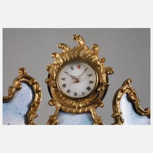 Kleine Tischuhr Email