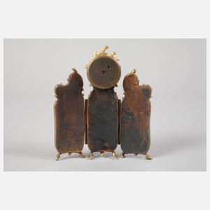 Kleine Tischuhr Email