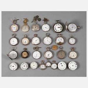 Konvolut Taschenuhren