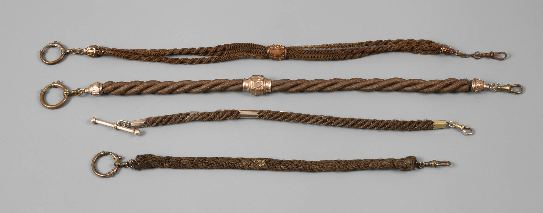 Konvolut Uhrenketten aus Echthaar