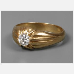 Ring mit Brillant von ca. 0,45 ct