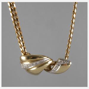 Diamantanhänger an Kette