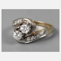 Damenring mit Brillanten von ca. 0,6 ct111
