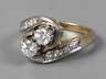 Damenring mit Brillanten von ca. 0,6 ct