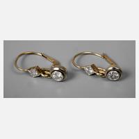 Paar Ohrhänger mit Diamanten111